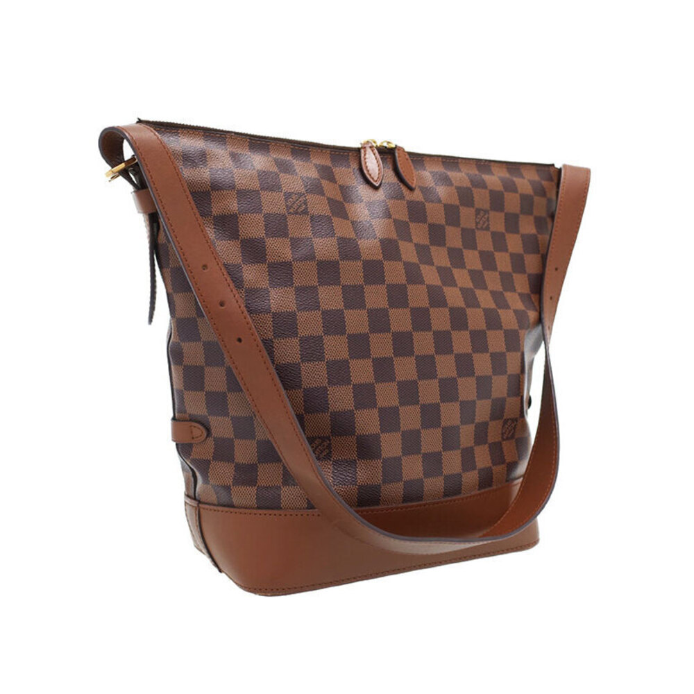 Louis Vuitton Bag Brown Damier Diane Leather Shoulder